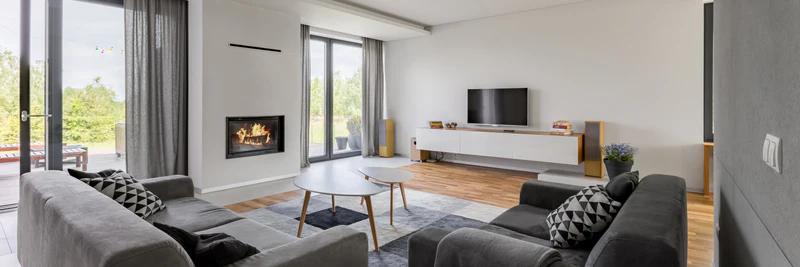 Interior de vivienda con temperatura estable gracias al aislamiento térmico